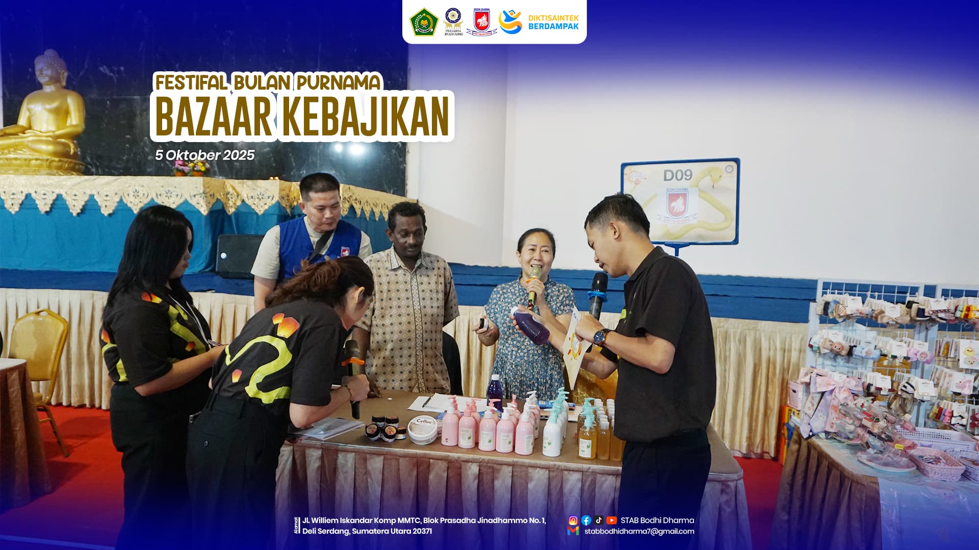 STAB Bodhi Dharma Hadir di Festival Bulan Purnama & Bazaar Kebajikan 2025